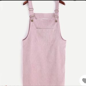 Pink cute overall dress